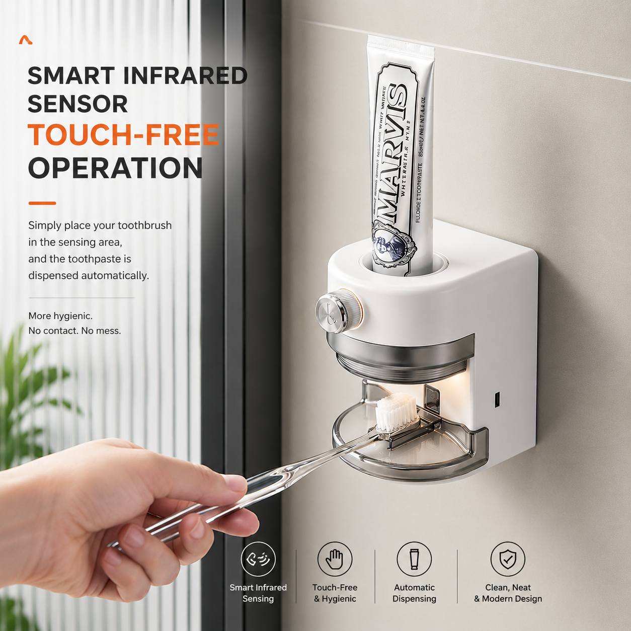 Smart Touchless Toothpaste Dispenser